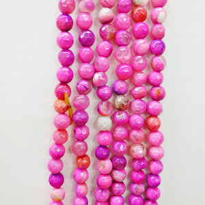 4mm 6mm 8mm 10mm 12mm <span class=keywords><strong>rosa</strong></span> caldo naturale Semi preziosa <span class=keywords><strong>pietra</strong></span> di diversi colori ha affrontato fili rotondi di <span class=keywords><strong>agata</strong></span> - Product Image 1