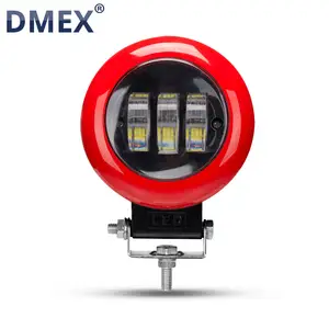 DMEX-Lámpara LED de trabajo para vehículos, luz de conducción impermeable de 30W, 4x4, para camión, Tractor, haz de inundación de 12V y 24V