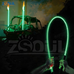 ไฟ LED RGB 5FT ม. 1.5แส้เตือนธงสำหรับรถบรรทุก Polaris RZR ออฟโร้ด ATV UTV - Product Image 5