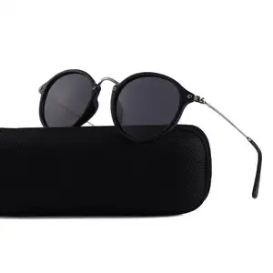 Heißer Verkauf Rund rahmen CE UV400 TAC Gläser Sonnenbrille für Männer polarisiert