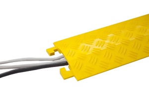 Rubber floor guardian <strong>cable</strong> <strong>protector</strong> JUSTRY <strong>indoor</strong> ground safety rubber <strong>cable</strong> cover <strong>protector</strong>  ramp humps js-d01007 - Product Image 2