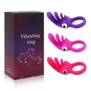 multi color New design silicone sex toys vibrating penis cock ring