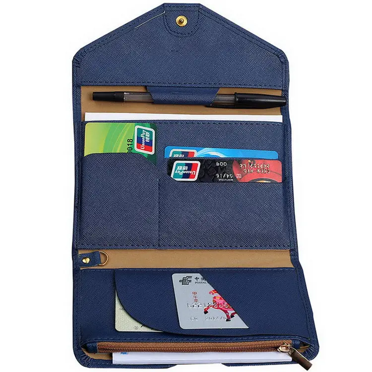 Multi-purpose Travel Passport Wallet Three-fold Document Organizer Passport Holder Bag