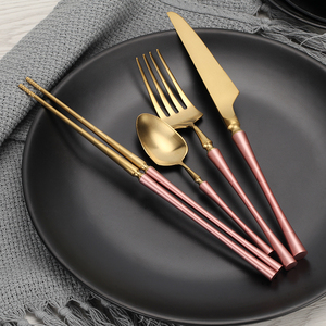 304 18/10 D041 cucchiaio d'oro sostenibile in acciaio inox <span class=keywords><strong>posate</strong></span> <span class=keywords><strong>Set</strong></span> per regali aziendali con Logo Laser - Product Image 5