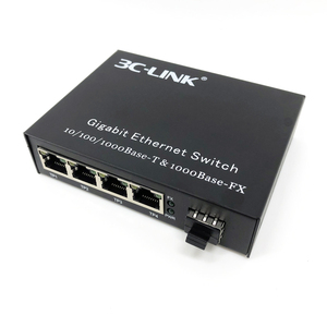 Bộ Chuyển Đổi Sợi Quang Gigabit Ethernet 10/100/1000M 4 UTP + SFP Mini 5 Cổng Chuyển Đổi Sợi Không Thể Quản Lý - Product Image 2