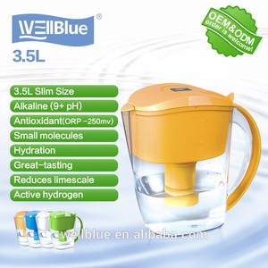 Pichet de filtre à <span class=keywords><strong>eau</strong></span> antioxydant de 3,5 l/pichet alcalin <span class=keywords><strong>eau</strong></span> de puits bleu - Product Image 4