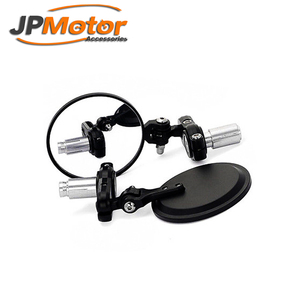 JPMotor Universal <span class=keywords><strong>moto</strong></span> espejo retrovisor manillar plegable lateral espejo convexo - Product Image 1