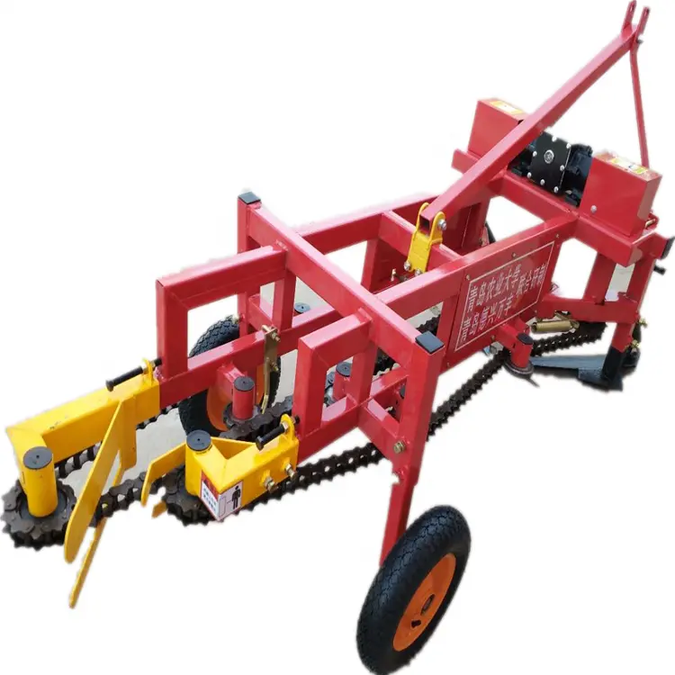 Cosechadora de cacahuetes montada en tractor agrícola, máquina para excavar cacahuetes con mini cosechadora de alta calidad