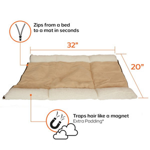 Palais des animaux de compagnie 2 en 1, lit en forme de Tunnel et tapis pour animaux domestiques, chiens et chatons, pour voyage ou maison - Product Image 4