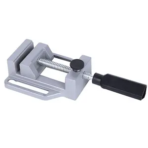 Light Weight 70mm Desk Table Quick Release Drill Press Vice Silver Provided Aluminum Alloy Manual Milling Machine JDM Bench Vise