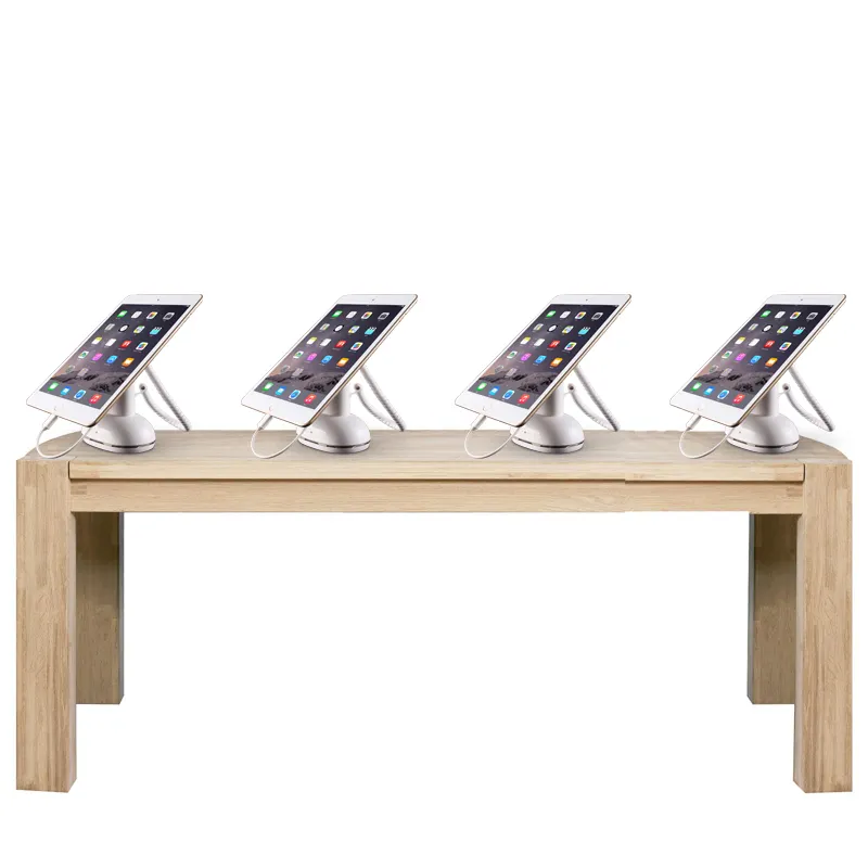 standalone Cell mobile phone Retail Store Security display Stands with charger for Iphone Samsung Haiwei