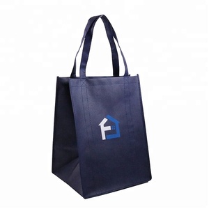 Alta calidad reciclable encargo fuerte ultramarinos tote bolso no tejido - Product Image 1