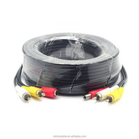 Câble d'alimentation DC 2RCA, 5, 10, 15, 20, 30 et 40m, câble d'extension tout-en-un pour caméra de vidéosurveillance, DVR
