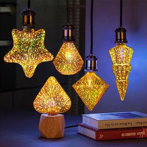 Đầy Màu Sắc 3D Ánh Sáng Bóng Đèn Trang Trí <span class=keywords><strong>LED</strong></span> Bóng Đèn Dây Tóc Bóng Đèn 4W Edison Bóng Đèn Ánh Sáng Đầy Màu Sắc Trang Trí Đèn <span class=keywords><strong>A60</strong></span> <span class=keywords><strong>Filament</strong></span> Pháo Hoa - Product Image 4