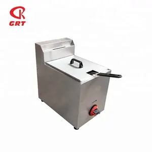 GRT-G10L Zware 10Liter Gas Chips Frituurpan Keuken Gas Friteuse