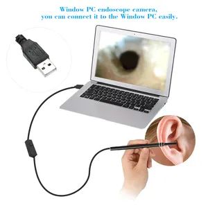 AN101-limpiador de oídos 3 en 1, endoscopio, HD, cuchara Visual para oreja, Mini cámara, USB OTG