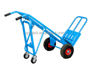 HT-1824 En Acier Robuste Camion À Main Pliant Dolley Main Chariot Chariot avec Capacité De Charge 250kg 10x3.5 pouces Roue Pneumatique - Product Image 3