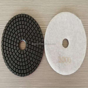 高性能4英寸金刚石抛光垫钩环背衬砂砾50-3000用于湿地板抛光混凝土大理石花岗岩 - Product Image 2