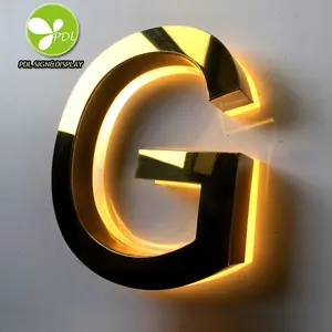 Custom Design Led Outdoor Back Light Mounting Sign Letter