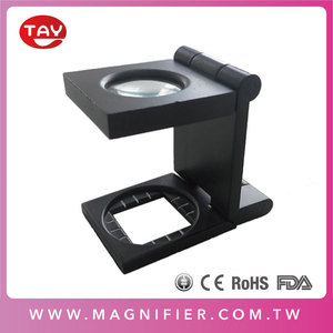 Loupe de comptage de fils en métal 8x30mm pour tester le tissu et le lin - Product Image 6