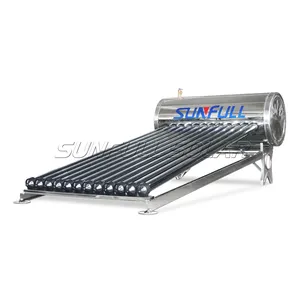 加压热管真空管不锈钢太阳能热水器制造商SUNFULL