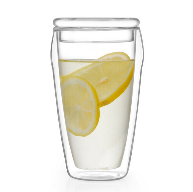 Clear heat resistant glass Double Wall Glass Tumbler  for Beer