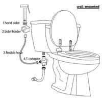 Leewhale المرحاض الذكية النحاس الجسم نظيفة يده إيطاليا شطاف