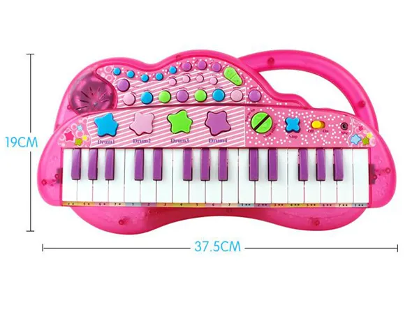Teclado de piano para niños, instrumento electrónico de gran tamaño, juguete a la venta