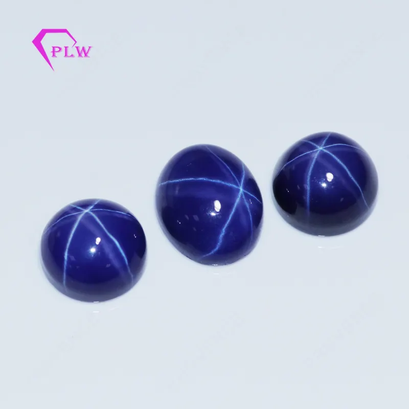 Ovale Cabochon Blue Star Sapphire Gems voor make sieraden