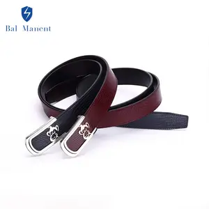 GENTLEMAN, luxury leather belt with bronze buckle belts Leather