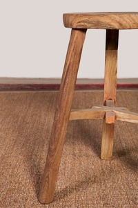 Ghế đẩu gỗ tròn cũ, giá rẻ, hàng thanh lý, xuất xứ Trung Quốc - Product Image 5