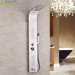 LED Dijital Sıcaklık Göstergesi Termostatik 304 Paslanmaz Çelik Şelale Banyo Masaj Duş Sütun Paneli