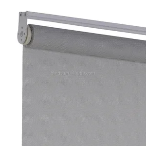 European round window heat resistant aluminum spring loaded roller blinds with headrail