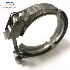 stainless steel exhaust V band clamp cheap quick release clamp with 3 inch male and female flange