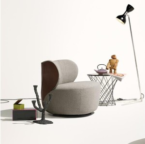 <span class=keywords><strong>Fauteuil</strong></span> pivotant Bao Walter Eoos Bao, mobilier de salon personnalisable OEM, spacieux et aux courbes rondes - Product Image 4