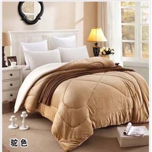 Coperta invernale micropold coperta trapuntata in flanella a doppio strato set biancheria da letto trapunta - Product Image 3