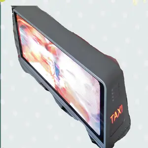 Táxi top p4 p5 display digital led, cor completa, 3g, wifi, gps, uso ao ar livre, táxi, top, propaganda