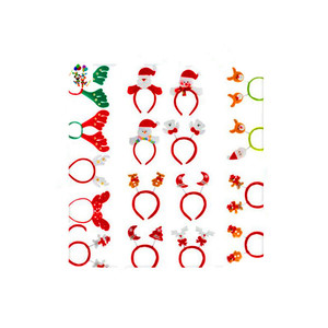 Festliches Kleid Kostüm <span class=keywords><strong>Jingle</strong></span> <span class=keywords><strong>Bells</strong></span> Lustige Neuheit Weihnachts feier Stirnbänder HPC-1047 - Product Image 1