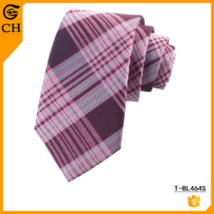 Trend 2020 High Quality Plaid Woven Pattern Cufflink Bow Tie Handkerchief and <strong>Suspender</strong> Custom 100% Silk Tie <strong>Sets</strong> for Men - Product Image 6