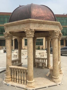 <span class=keywords><strong>Prix</strong></span> direct de fabrication de gazebo de jardin <span class=keywords><strong>en</strong></span> marbre blanc de Chine - Product Image 6