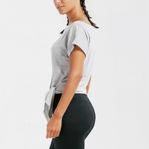 Latest <strong>Women</strong> <strong>Stretch</strong> <strong>T</strong> <strong>Shirt</strong> Design Summer O Neck Plain Color <strong>Women</strong> <strong>T</strong> <strong>Shirt</strong> - Product Image 3