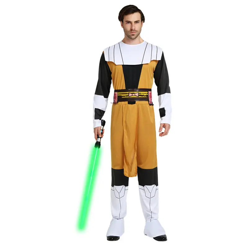 THUIS merk Anime cosplay jedi knight kostuum voor koop lengte 163 cm, taille 85-120 cm, borst 90-120 cm