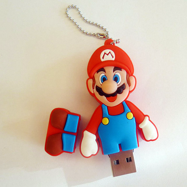 Hot Sales Cute Carton Character Super Mario Brothers Shaped Usb Pendrive,new Design 8gb PVC Usb Flash Drive