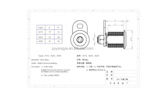 2016 Euro standard assurance de la qualité raisonnable <span class=keywords><strong>prix</strong></span> porte en alliage de zinc cam lock <span class=keywords><strong>cylindre</strong></span> - Product Image 5