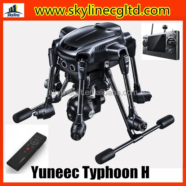 2016 أحدث Yuneec Typhoon H 5.8G FPV مع كاميرا 4K 3-محور Gimbal 7 بوصة تعمل باللمس أرسي هيكساكوبتر الطائرة بدون طيار RTF VS DJI فانتوم 4