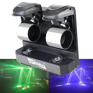 Marslite-Barra de luz led para DJ, escáner de doble rodillo, para escenario, fiesta, 2 unidades, 10w, RGBW