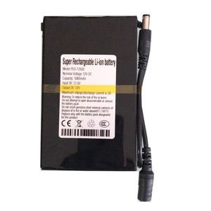 แบตเตอรี่ลิเธียมโพลิเมอร์12โวลต์แบบชาร์จไฟได้12 V 5500MAh สำหรับเราเตอร์ Lan ไฟ Led