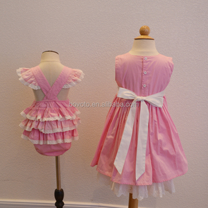 Nuovo abito firmato per bambina bella fiori abiti wdw remake rosa vestito per bambini - Product Image 5