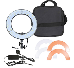 Lampe annulaire photographique 12 pouces 40W 5500K 180 LED à intensité variable pour appareil photo, téléphone, vidéo, <span class=keywords><strong>avec</strong></span> trépied et déclencheur - Product Image 6