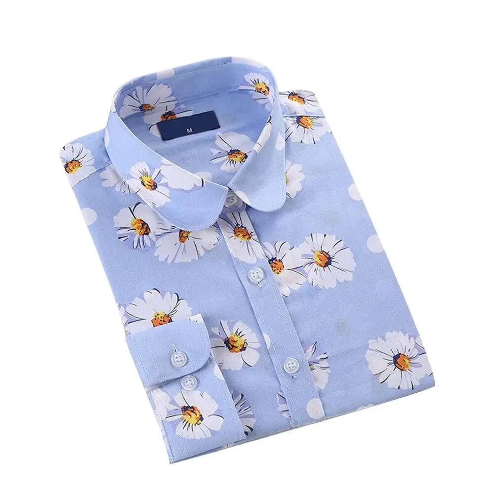 Chemisier décontracté doux et motif Paisley chemises imprimées personnalisées mode dame chemise à imprimé floral pour les femmes